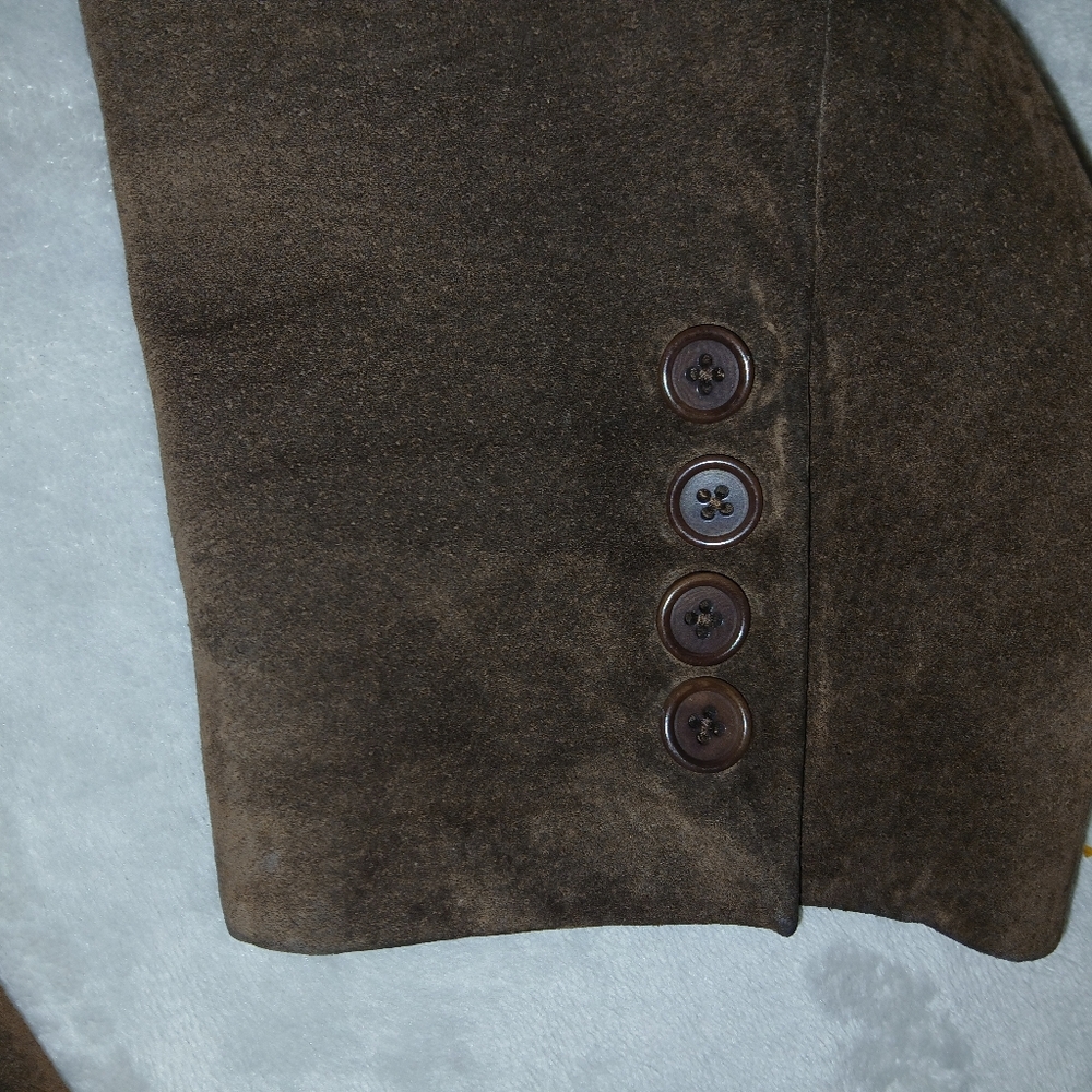 Brown Velvet Blazer - Picture 6 of 7